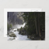 ヨセミテ滝の底で ポストカード (正面/裏面)