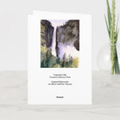 ヨセミテ滝ヨセミテ国立公園 シーズンカード (裏面)