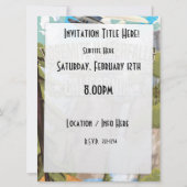 ヨセミテ滝ヴィンテージ旅行ポスター 招待状 (裏面)