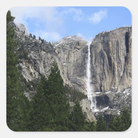 ヨセミテ滝 スクエアシール (正面)