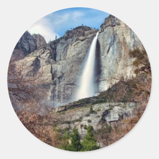 ヨセミテ滝 ラウンドシール (正面)