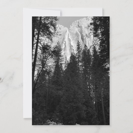 ヨセミテ滝 招待状 (裏面)