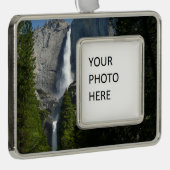 ヨセミテ滝IIヨセミテ国立公園 シルバープレートフレームオーナメント (右)