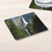 ヨセミテ滝IIヨセミテ国立公園 スクエアペーパーコースター (アングル)