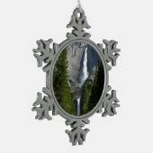 ヨセミテ滝IIヨセミテ国立公園 スノーフレークピューターオーナメント (左)