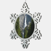 ヨセミテ滝IIヨセミテ国立公園 スノーフレークピューターオーナメント (右)