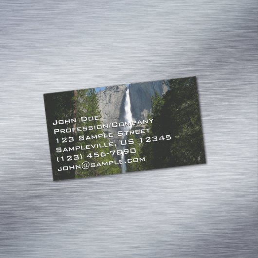 ヨセミテ滝IIヨセミテ国立公園 マグネット名刺 (インサイチュ)