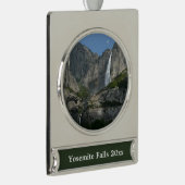 ヨセミテ滝IIIヨセミテ国立公園 シルバープレートバナーオーナメント (右)