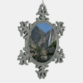 ヨセミテ滝IIIヨセミテ国立公園 スノーフレークピューターオーナメント (左)