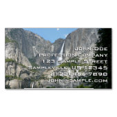 ヨセミテ滝IIIヨセミテ国立公園 マグネット名刺 (正面)