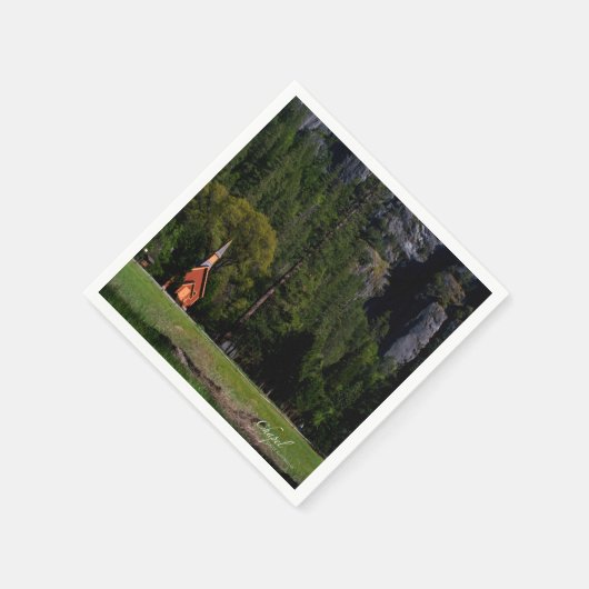 ヨセミテ礼拝堂 スタンダードカクテルナプキン (角)