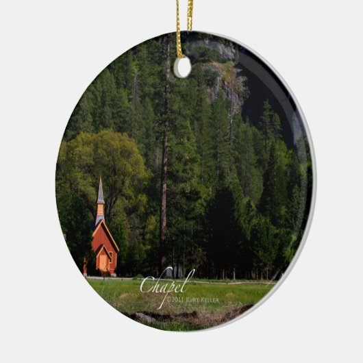 ヨセミテ礼拝堂 セラミックオーナメント (左)