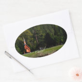 ヨセミテ礼拝堂 楕円形シール (封筒)