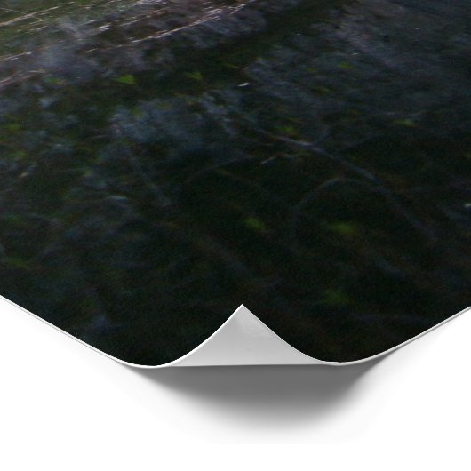 ヨセミテ秋反射 ポスター (角)