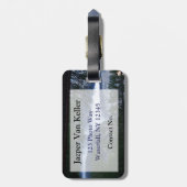 ヨセミテ秋自然撮影荷物タグ ラゲッジタグ (裏面縦)