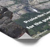 ヨセミテ秋、氷河ポイント、申命記8 ポスター (角)