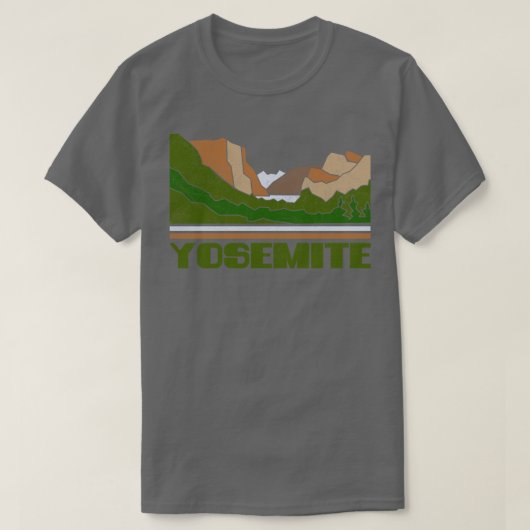 ヨセミテ米国国立公園ギフトヨセミテ国立 Tシャツ (デザイン正面)