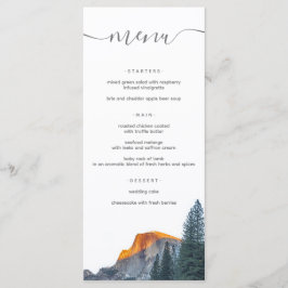 ヨセミテ素朴ハーフドームサンセット結婚ズ メニュー