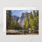 ヨセミテ統一された州ヴィンテージ観光旅行追加P ポストカード (正面/裏面)