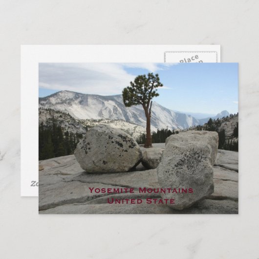 ヨセミテ統一された、州ヴィンテージ観光旅行の追加 ポストカード (正面/裏面)