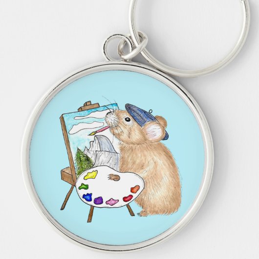 ヨセミテ絵を描ィーでアーティストPika Plein Air キーホルダー (正面)