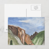 ヨセミテ絵画バレーの ポストカード (正面/裏面)