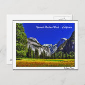 ヨセミテ語（カリフォルニア） ポストカード (正面/裏面)