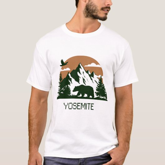 ヨセミテ語 – カリフォルニア Tシャツ (正面)