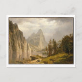 ヨセミテ谷マーセド絵を描川 ポストカード (正面)