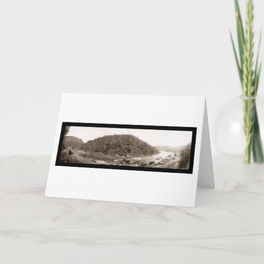 ヨセミテ鉄道写真1907 カード (正面)