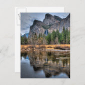 ヨセミテ風光明媚な秋 ポストカード (正面/裏面)