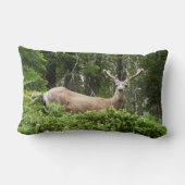 ヨセミテ鹿自然撮影 ランバークッション (裏面)