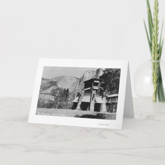 ヨセミテ、カリフォルニア- Ahwahneeのロッジおよび谷 カード (正面)