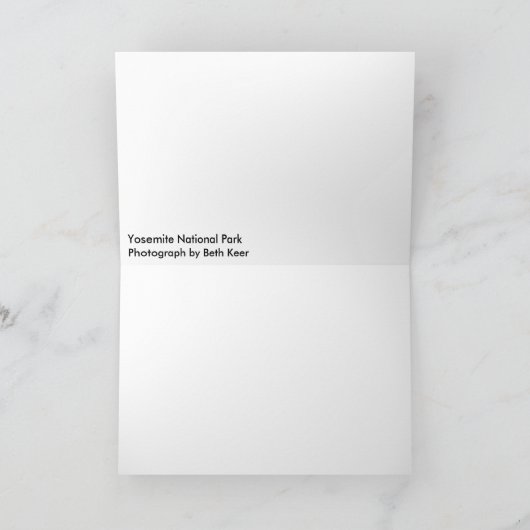 ヨセミテ カード (内部)