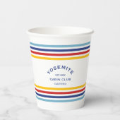 ヨセミテ キャビン クラブ カスタム クレスト パーク ストライプ 紙コップ (裏面)