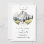 ヨセミテ 国立公園 ご招待 保存の日付 招待状 (正面)