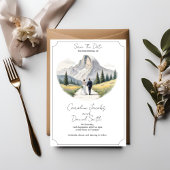 ヨセミテ 国立公園 ご招待 保存の日付 招待状