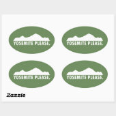 ヨセミテ 楕円形シール (シート)