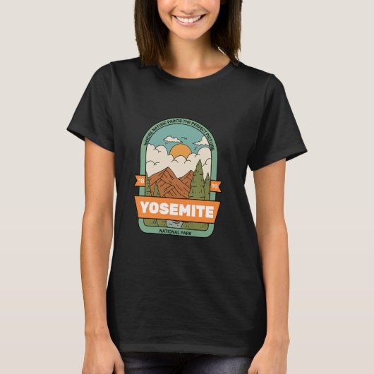 ヨセミテ、自然が描く至高の絵画の世界 Tシャツ (正面)