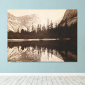 ヨセミテ – 鏡湖 – 国立公園 キャンバスプリント (インサイチュ (ウッドフロア))