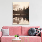 ヨセミテ – 鏡湖 – 国立公園 キャンバスプリント (インサイチュ (リビング))