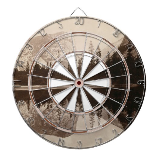 ヨセミテ – 鏡湖 – 国立公園 ダーツボード (正面)