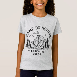 ヨセミテ 2026 - キッズ ブラック デザイン Tシャツ