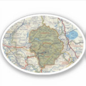 ヨセミテNPヴィンテージロードマップ シール (正面)