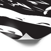 ヨセミテWPAのワオナ揺れ橋のハイカー ポスター (コーナー)