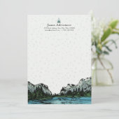 ヨセミパーソナライズされたテ刺激を受けたサンク·ノーテカード サンキューカード (スタンド正面)