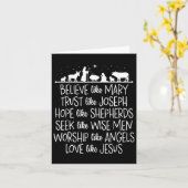 ヨセ信じフのキリストのようにメアリーが信頼祈するように カード (黄色い花)