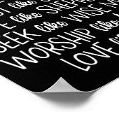 ヨセ信じフのキリストのようにメアリーが信頼祈するように ポスター (角)