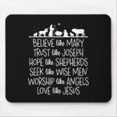 ヨセ信じフのキリストのようにメアリーが信頼祈するように マウスパッド (正面)