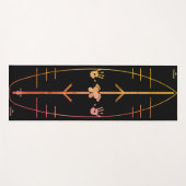 ヨッガサーフヨガフィットネスマッポップ・アートのトアップ練習 ヨガマット (正面(横))